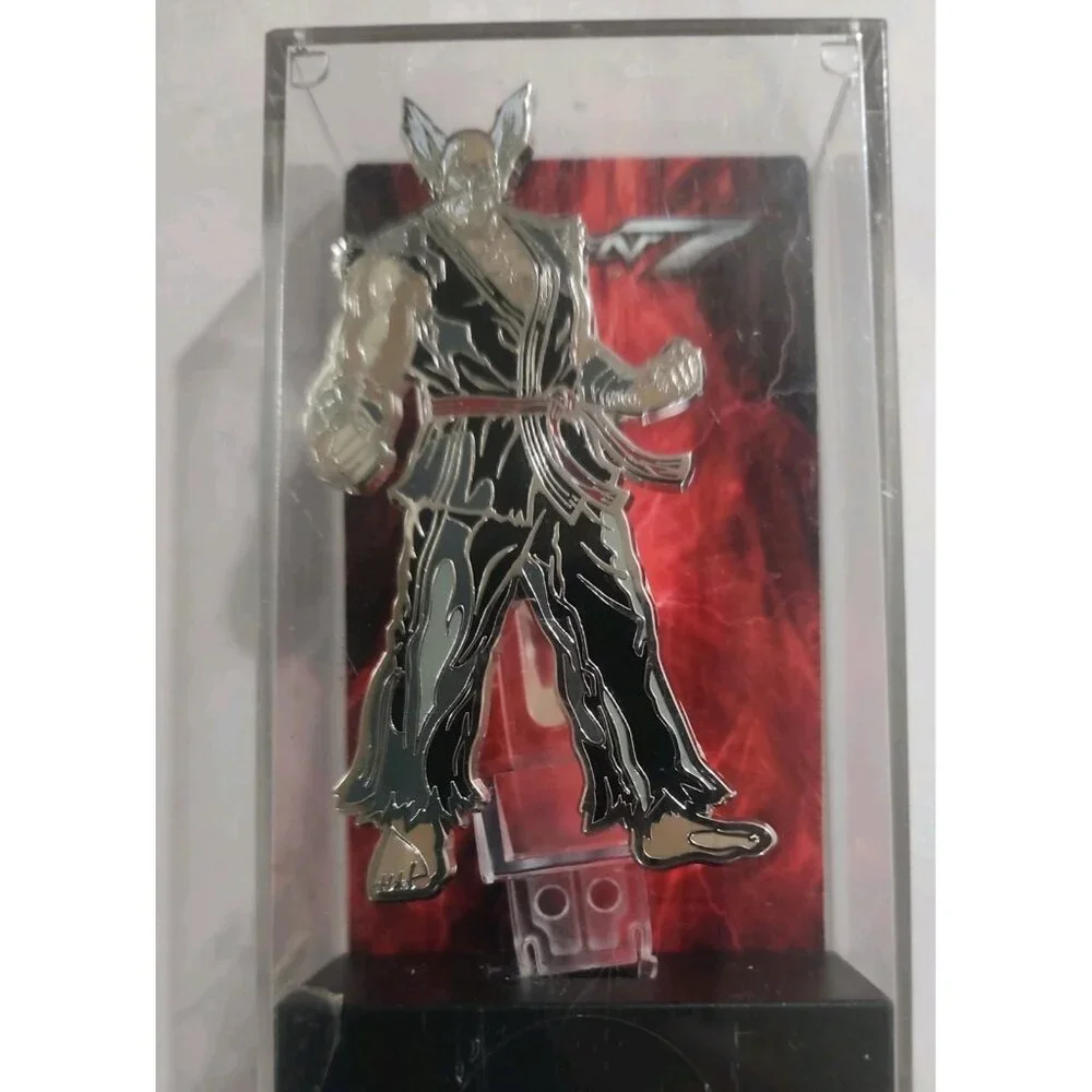 RARE 1/250 silver nickel plated  FiGPiN Tekken 7 Heihachi‎ Mishima Exclusive pin